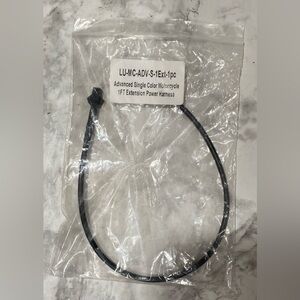 Advanced Single Color Motorcycle 1ft Extension Power Harness LU-MC-ADV-S-1Ext-1p